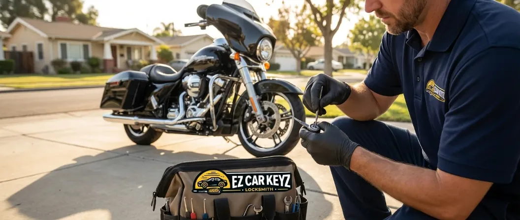 Harley-Davidson Locksmith Working On-Site - EZ Car Keyz